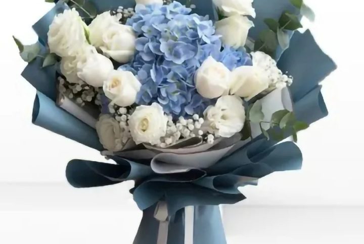 Blue Hydrangea Bouquet