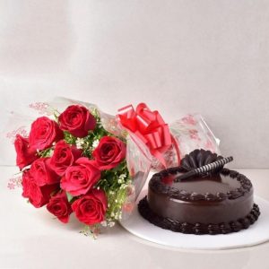 Flowers and cake delivery Dubai luxury gift service UAE