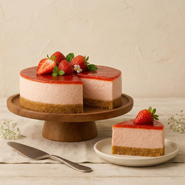 2. Blush Berry Dream Cheesecake